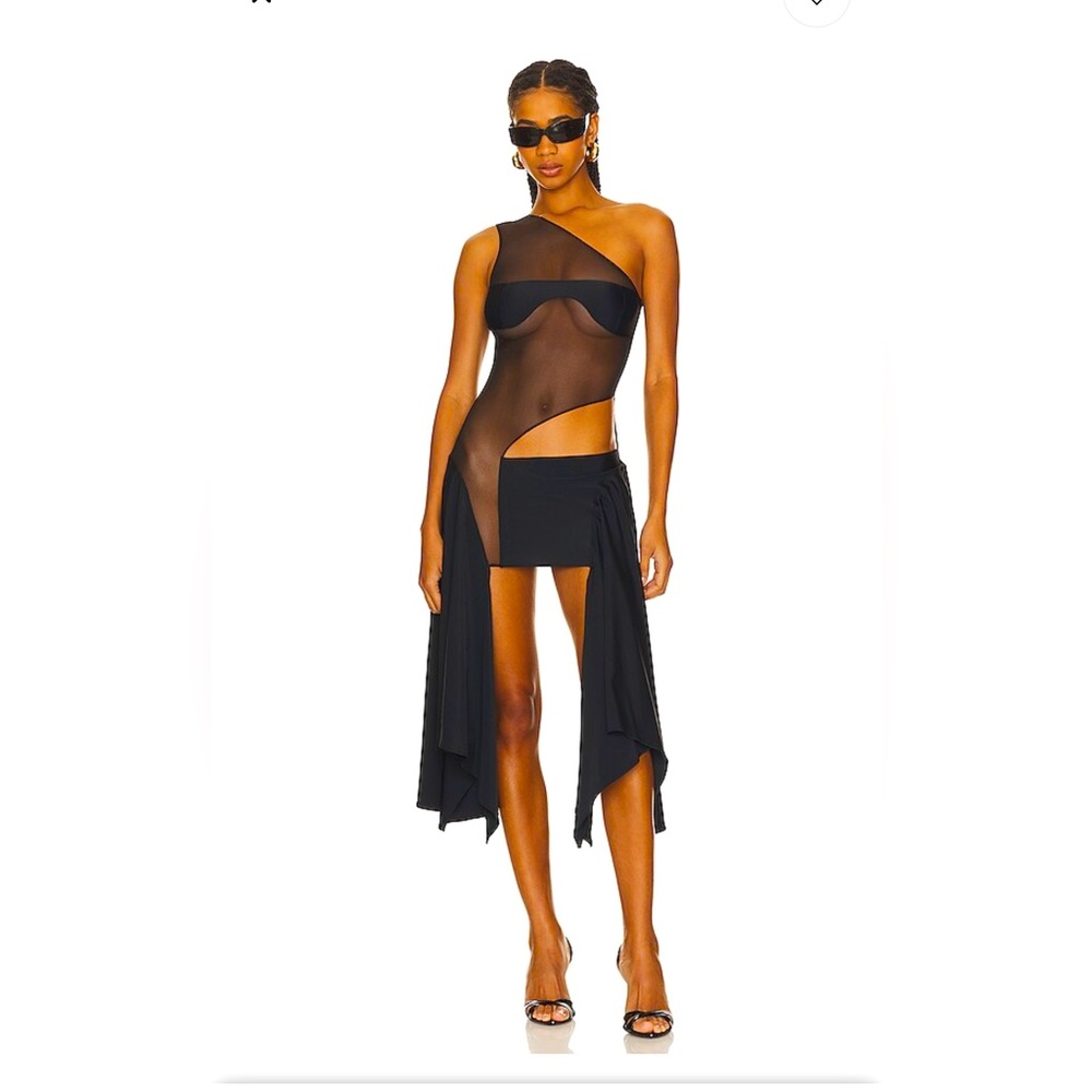 SKETCH-Y Tricot Mesh Dress